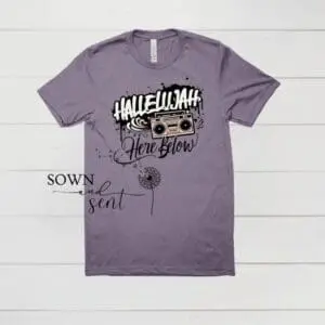 Trendy Christian Worship T-Shirt, Graffiti Style