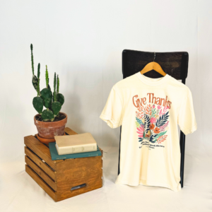 Give Thanks Floral T-Shirt - Image 5